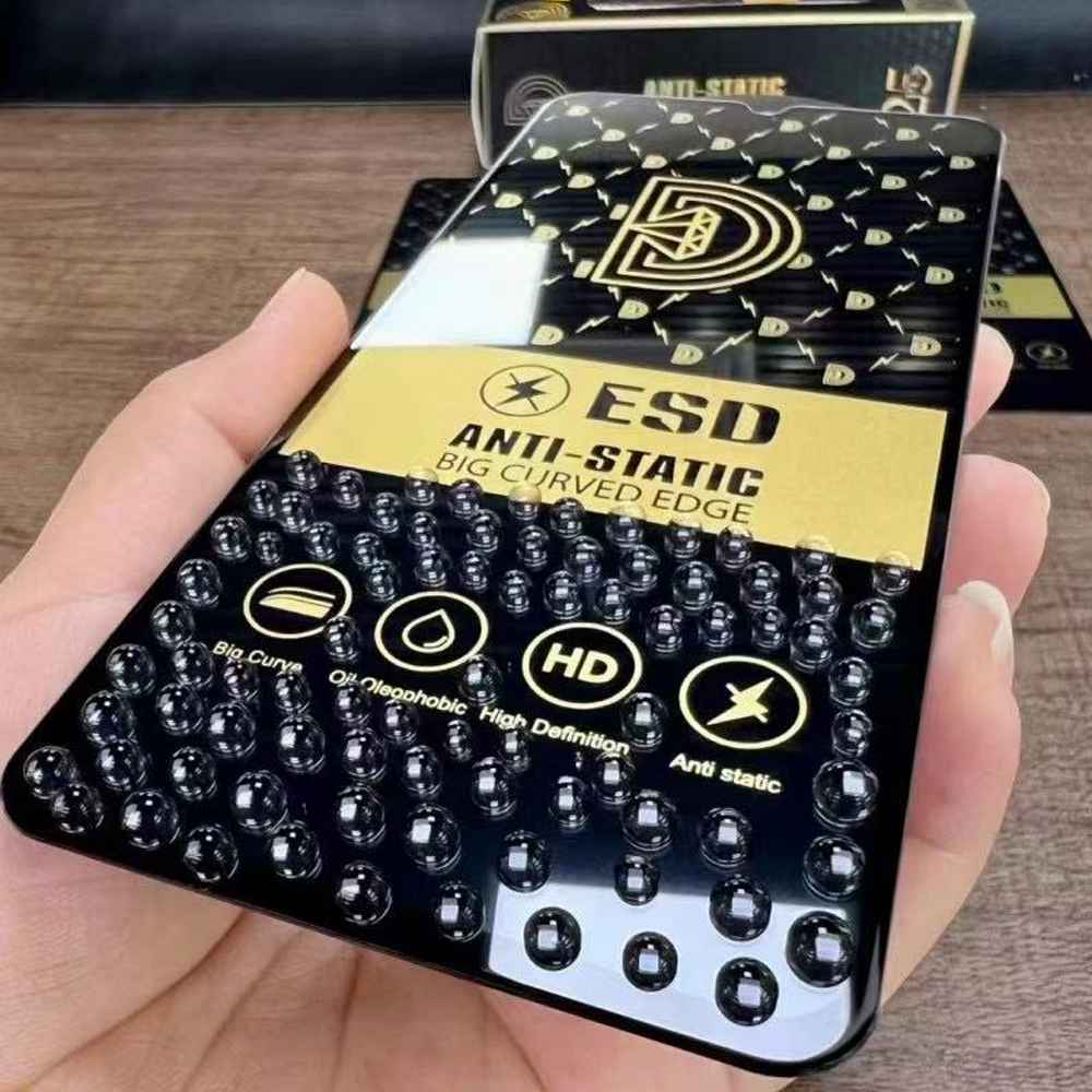 50pcs For IPHONE Golden Diamond Clear Tempered Glass HDZ 2-1-3 - Image 2