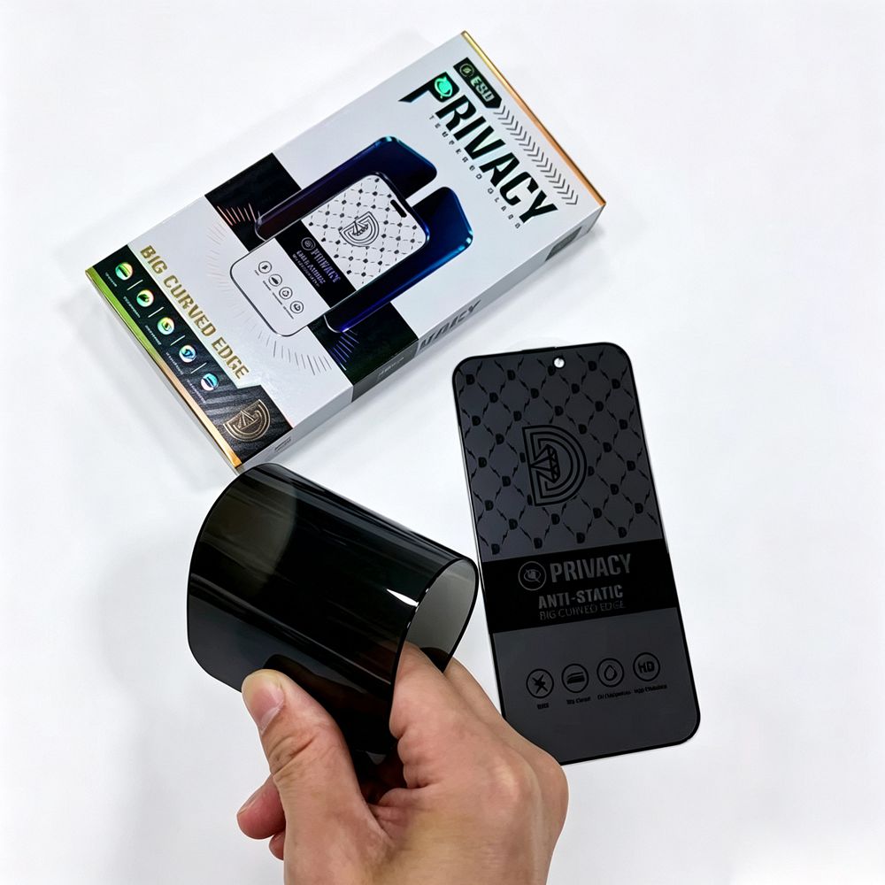 50pcs For IPHONE Golden Diamond Privacy Tempered Glass HDZ 1-2-0 - Image 4