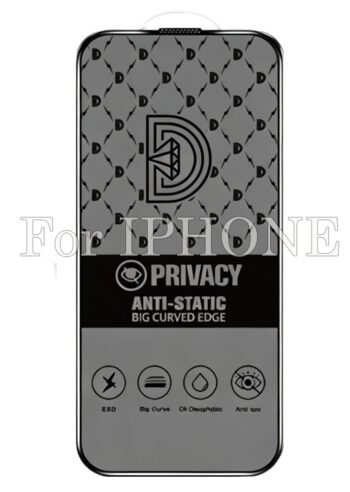 50pcs For IPHONE Golden Diamond Privacy Tempered Glass HDZ 1-2-0
