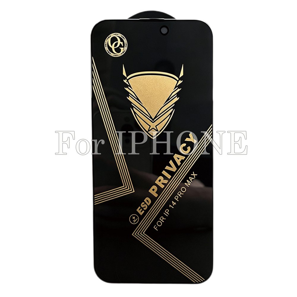 50pcs For IPHONE Golden Armor OG Privacy Tempered Glass HJJ 2-3-9