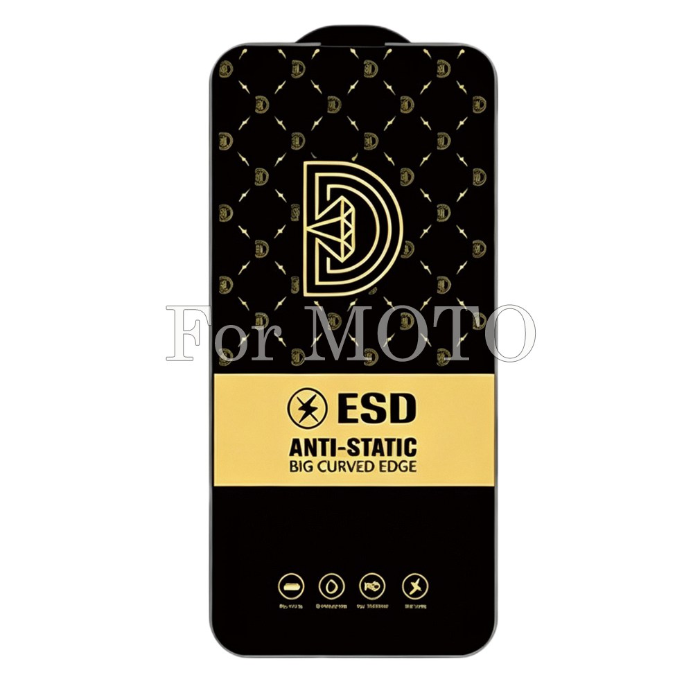50pcs For MOTO Golden Diamond Clear Tempered Glass HDZ 2-1-3