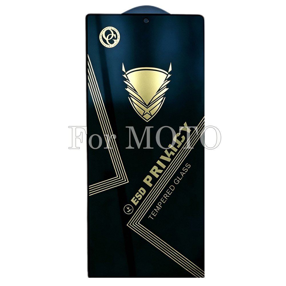 50pcs For MOTO Golden Armor OG Privacy Tempered Glass HJJ 2-3-9