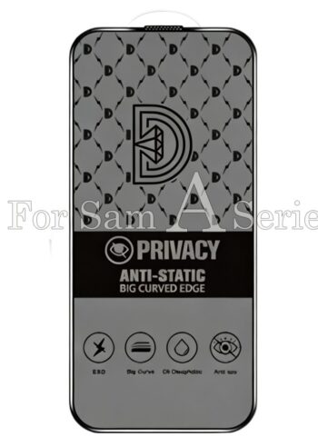 50pcs For Samsung A Series Golden Diamond Privacy Tempered Glass HDZ 1-2-0