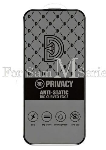 50pcs For Samsung M Series Golden Diamond Privacy Tempered Glass HDZ 1-2-0