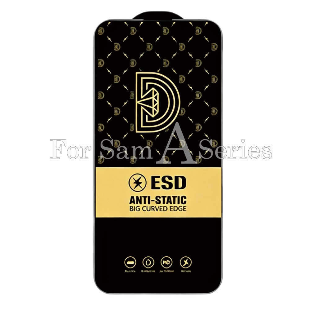 50pcs For Samsung A Series Golden Diamond Clear Tempered Glass HDZ 2-1-3