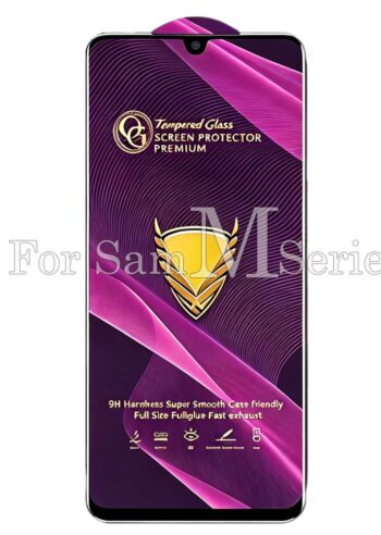 50pcs For Samsung M Series Golden Armor OG Clear Tempered Glass HJJ 1-2-5