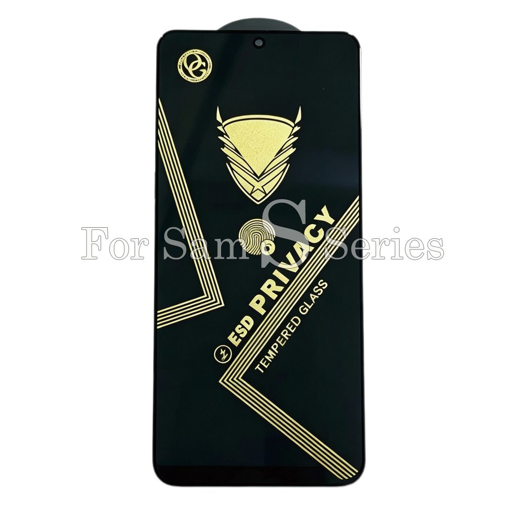 50pcs For Samsung S Series Golden Armor OG Privacy Tempered Glass Fingerprint Working HJJ 1-5-0