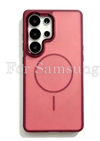 20pcs For Samsung Contrast‑Color Skin‑Touch Magnetic Case MJY 0-8-0
