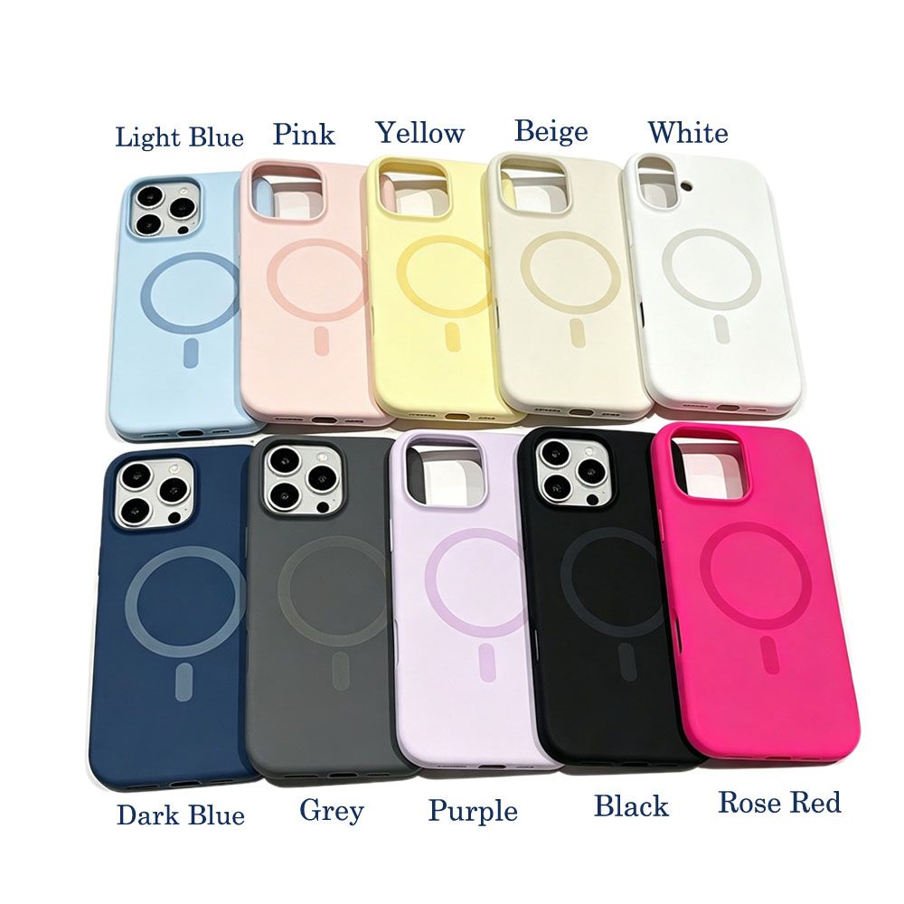 20pcs For IPHONE Candy Color TOP Liquid Silicone Magsafe Case HJT 1-6-0 - Image 2