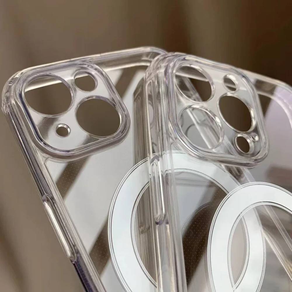 20pcs For IPHONE Acrylic Clear Magnetic Charging Case YKL 2-2-0 - Image 3