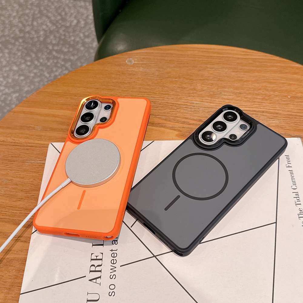 20pcs For Samsung Contrast‑Color Skin‑Touch Magnetic Case MJY 0-8-0 - Image 4