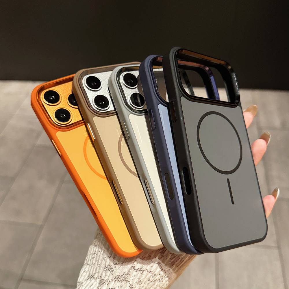 20pcs For IPHONE Contrast‑Color Skin‑Touch Magnetic Case MJY 0-8-0 - Image 4