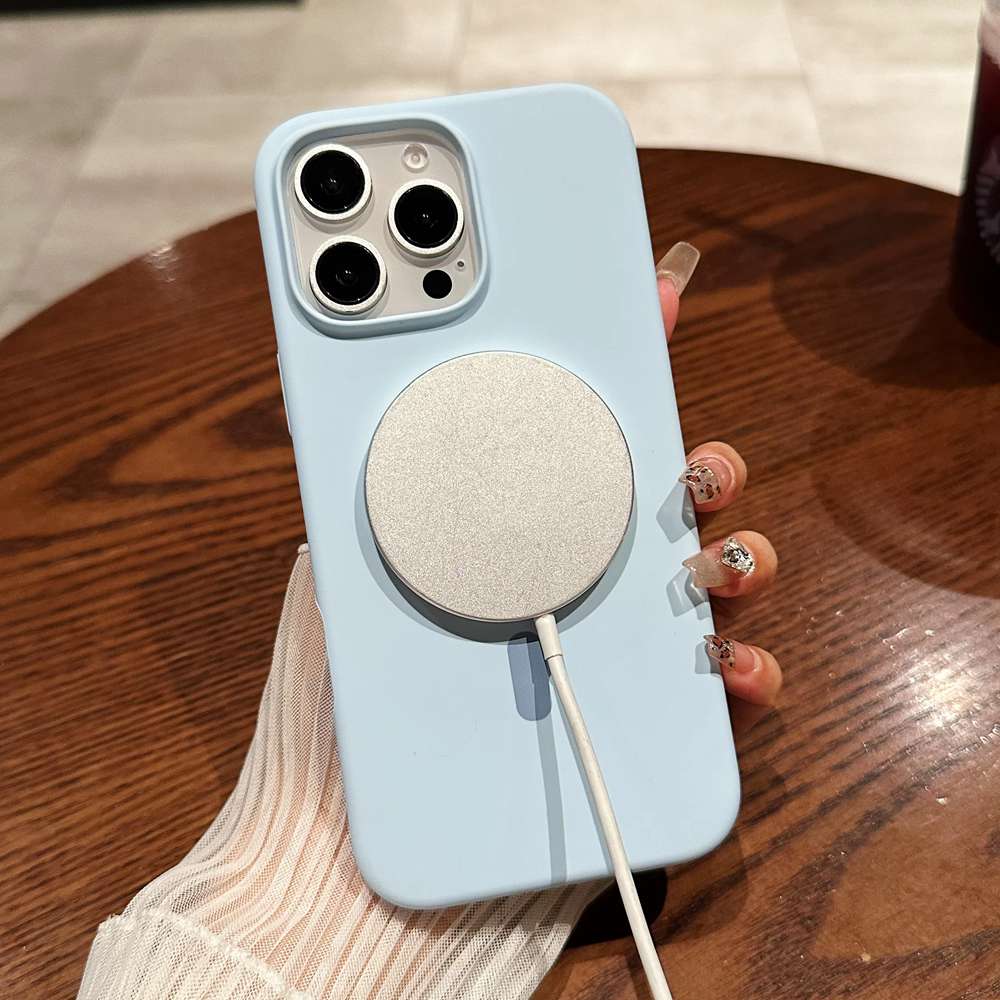 20pcs For IPHONE Candy Color TOP Liquid Silicone Magsafe Case HJT 1-6-0 - Image 5