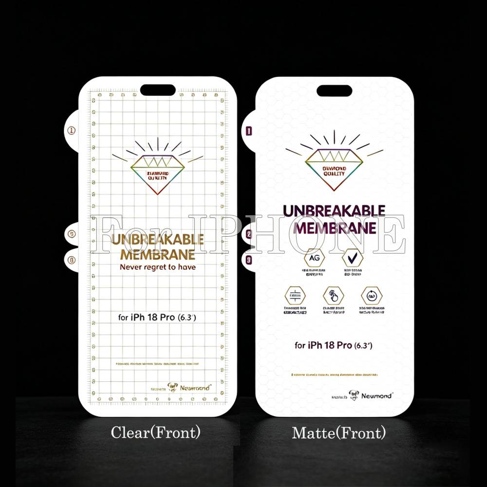 100pcs For IPHONE TOP Quality Hydrygel Film Clear/Matte/Front/Back Screen Protector JGM 2-2-0