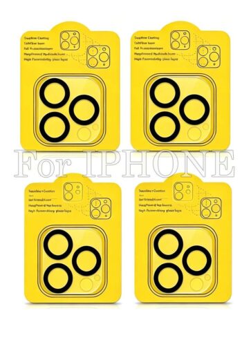 100pcs For IPHONE 3D Mobile Rear Camera With Tempered Glass Protection 0-0-9