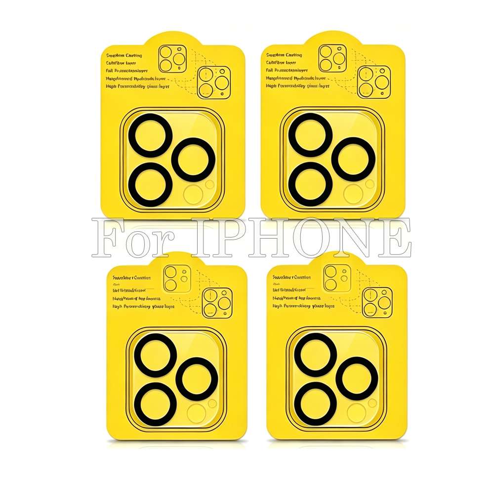 100pcs For IPHONE 3D Mobile Rear Camera With Tempered Glass Protection 0-0-9