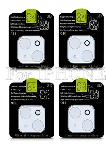 100pcs For IPHONE 3D Full Clear Back Camera lens Tempered Glass Screen Protector 0-8-5