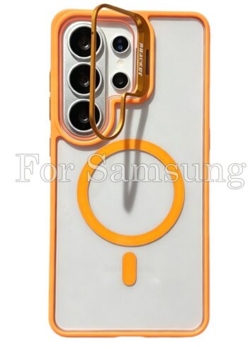 20pcs For Samsung S Series Clear Acrylic Magsafe Case With Camera Kickstand BC-U2 0-8-0