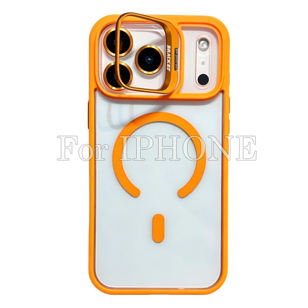 20pcs For IPHONE Clear Acrylic Magsafe Case With Camera Kickstand BC-U2 0-7-0