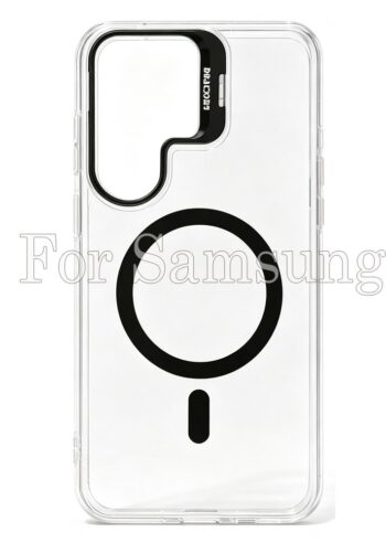 20pcs For Samsung Ultra Clear Magsafe TPU + Acrylic Case With Camera Kickstand BC-E2 0-6-0
