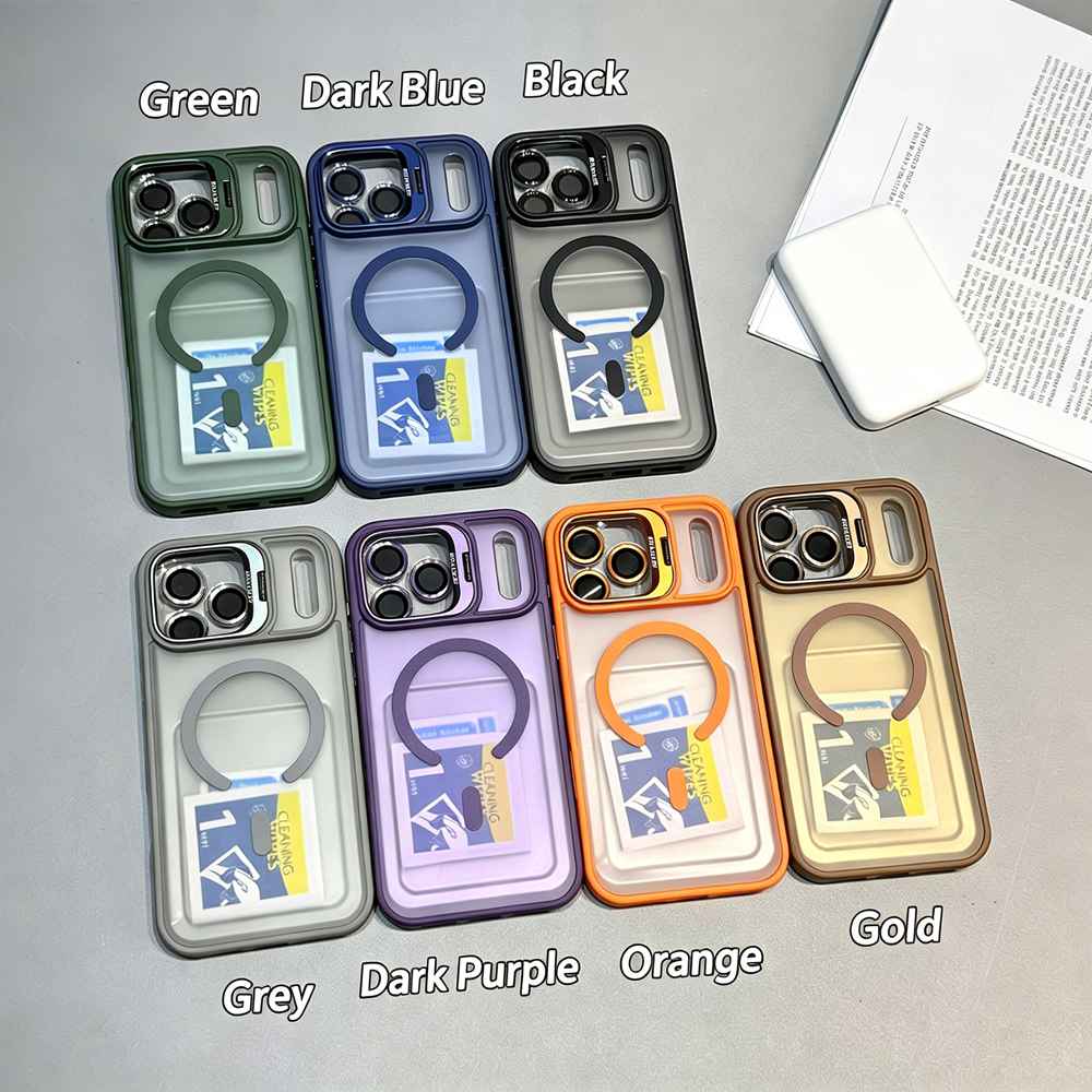 20pcs For IPHONE Matte Acrylic Magsafe Case With Camera Kickstand BC-U4 1-8-0 - Image 2