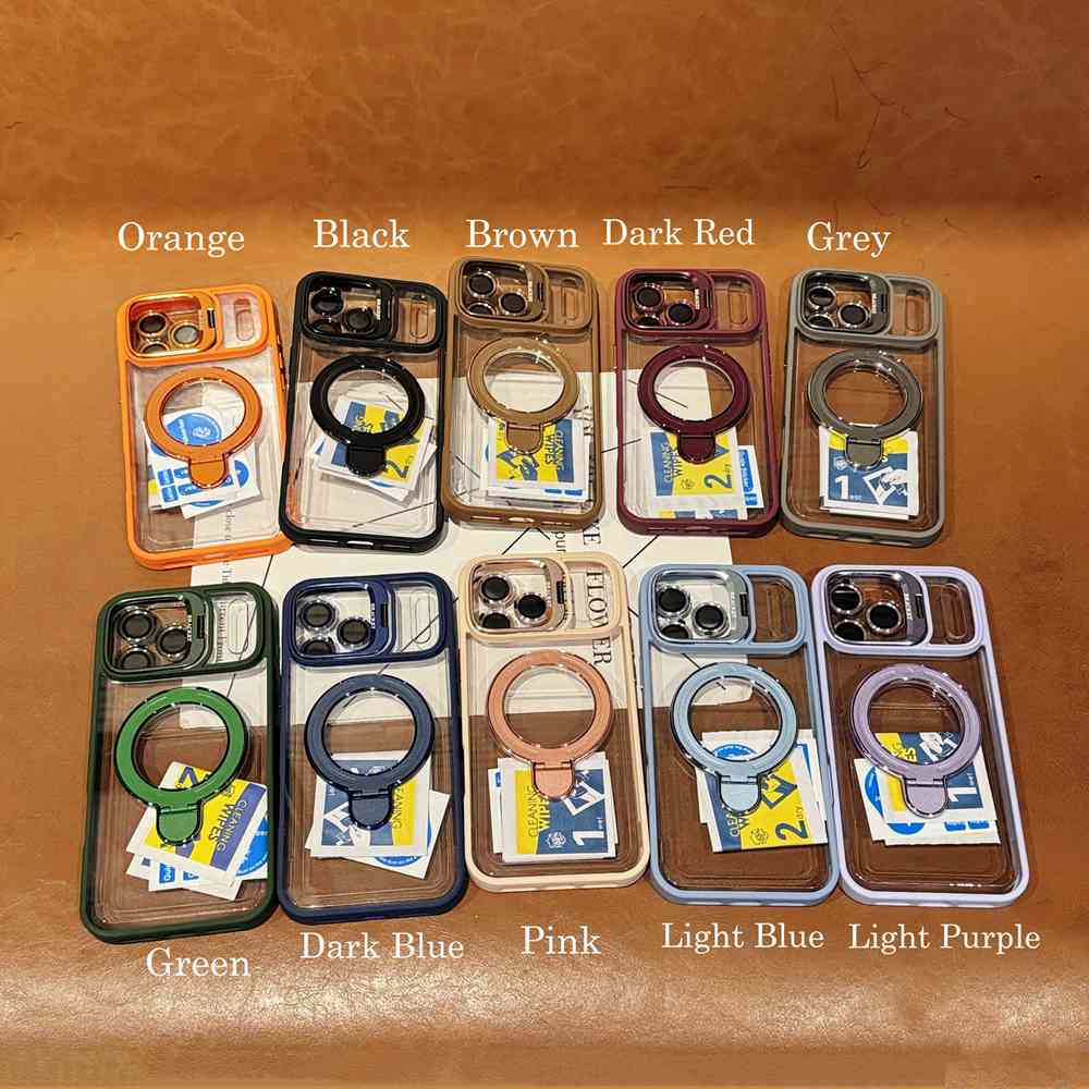 20pcs For IPHONE Clear Acrylic Magsafe Case With Double Kickstand BC-U7 2-9-0 - Image 2