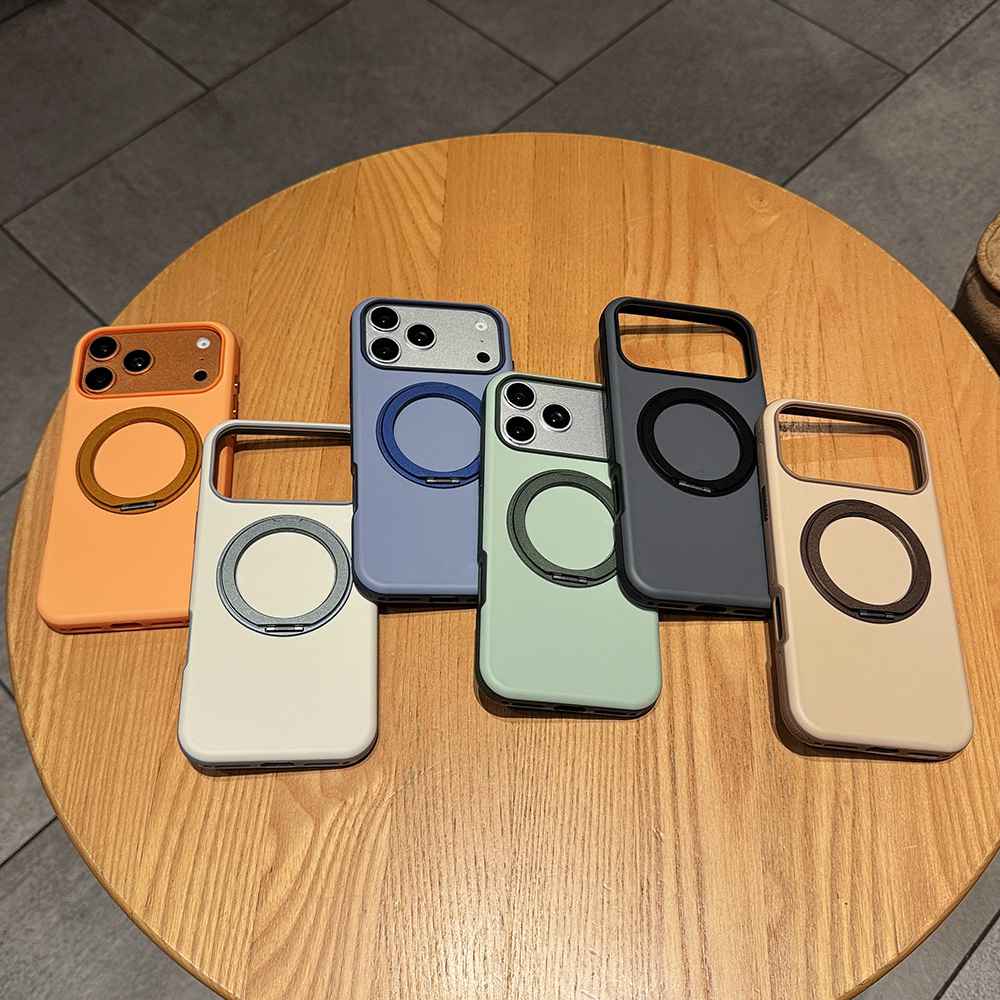 20pcs For IPHONE Magnetic Case With 360° Rotatable Metal Kickstand BC-K6 0-1-3 - Image 2