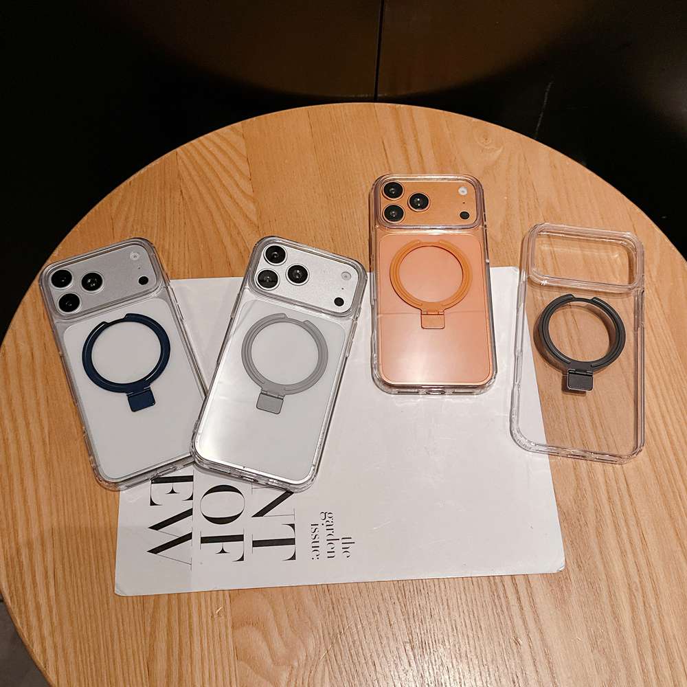 20pcs For IPHONE Acrylic +TPU Anti Shock Magsafe Case With Metal Kickstand BC-YUK 2-6-0 - Image 2