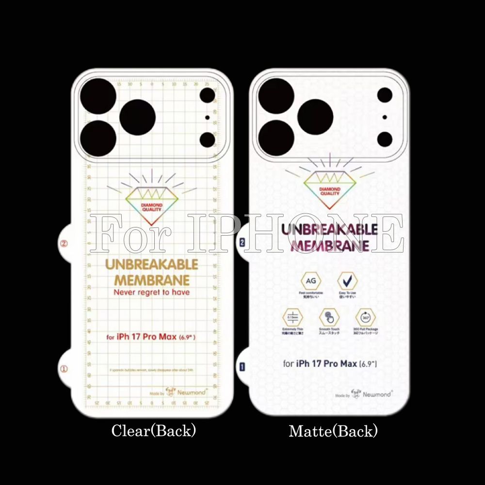 100pcs For IPHONE TOP Quality Hydrygel Film Clear/Matte/Front/Back Screen Protector JGM 2-2-0 - Image 2