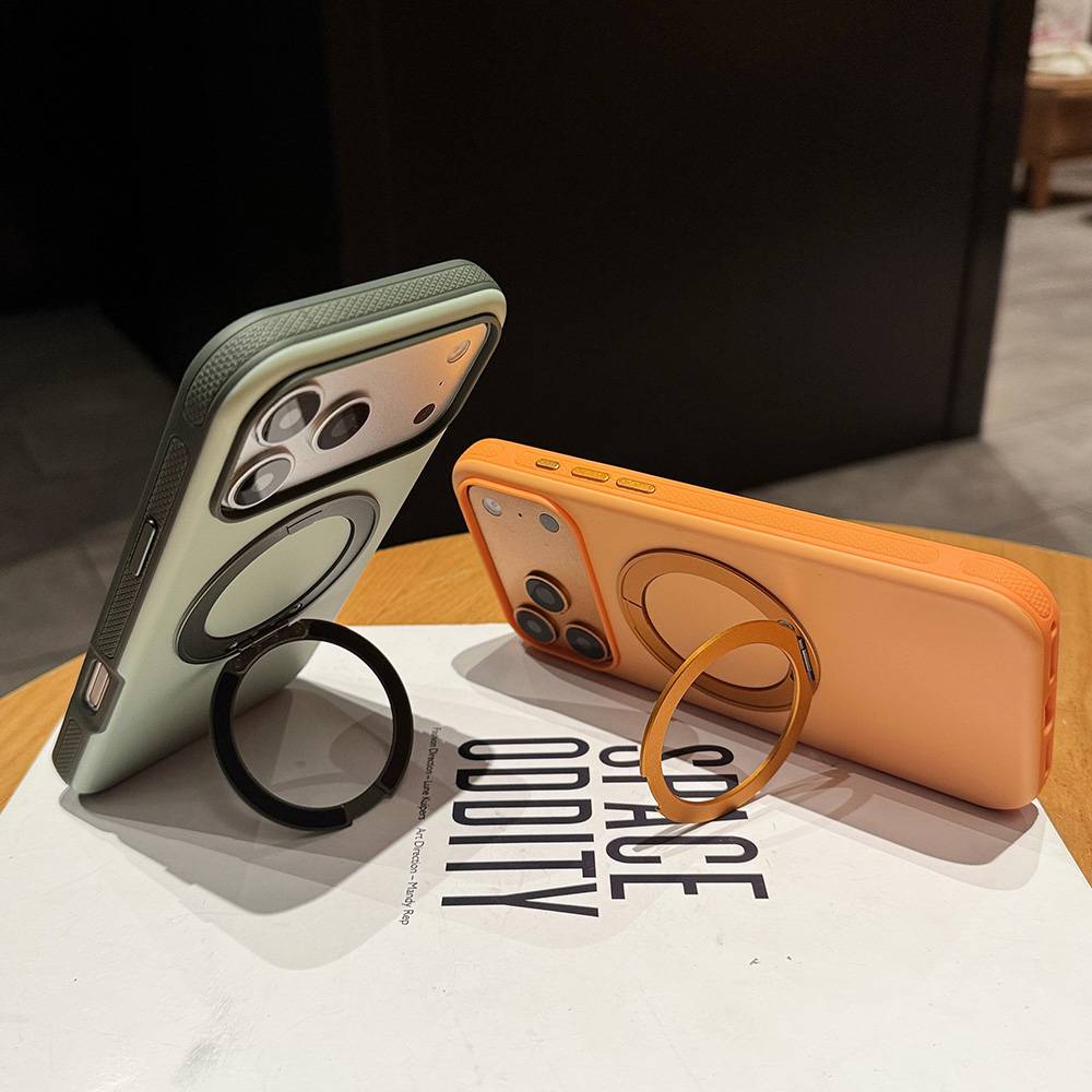 20pcs For IPHONE Magnetic Case With 360° Rotatable Metal Kickstand BC-K6 0-1-3 - Image 3