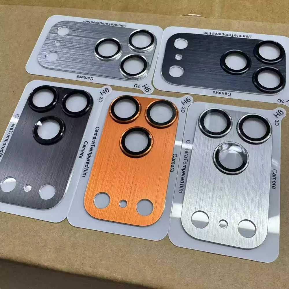 100pcs For IPHONE Explosion-Proof Integrated Armor 3D Camera Lens Tempered Glass Screen Protector - Image 3