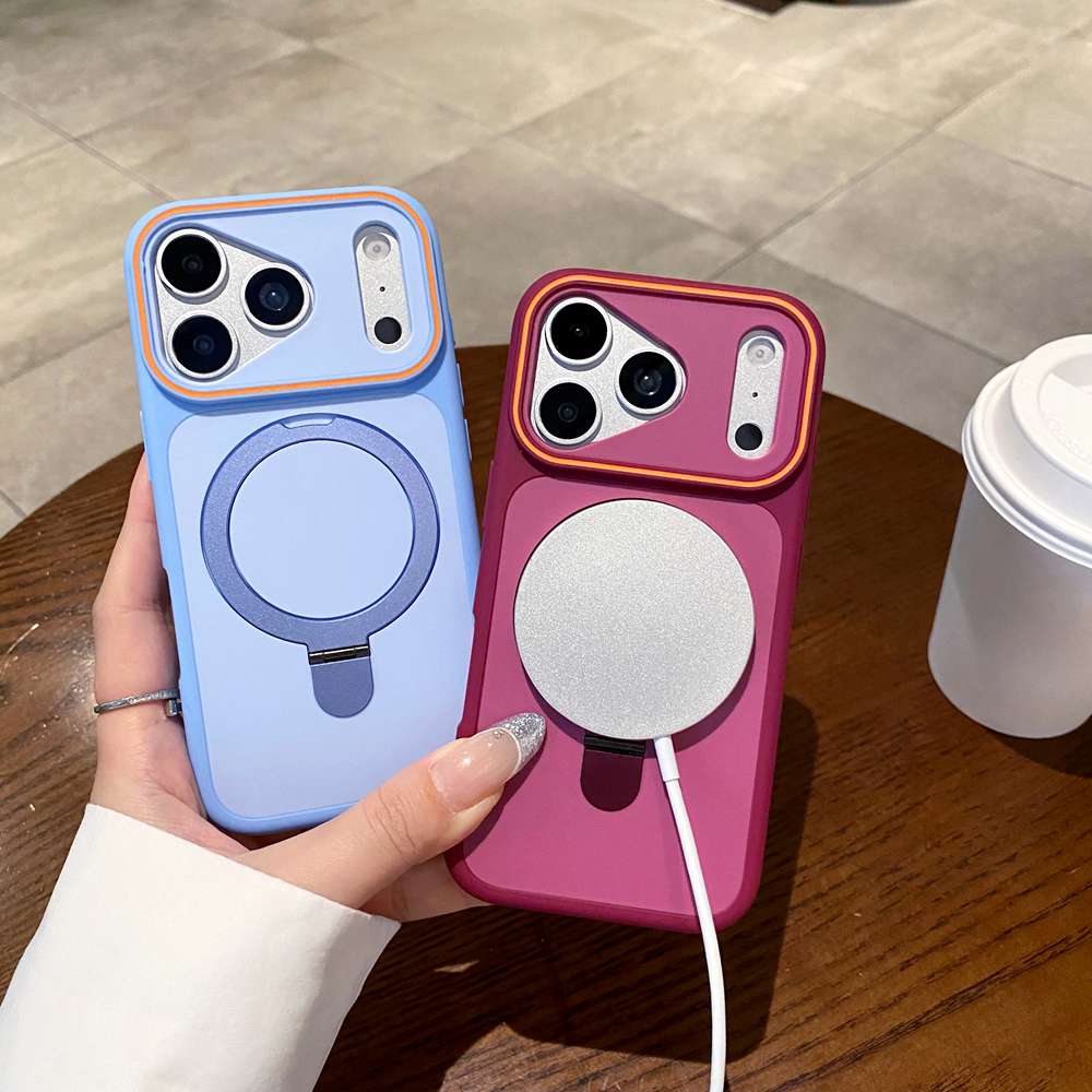 20pcs For IPHONE Skin-friendly Magsafe Case With Kickstand FKX 1-8-5 - Image 4