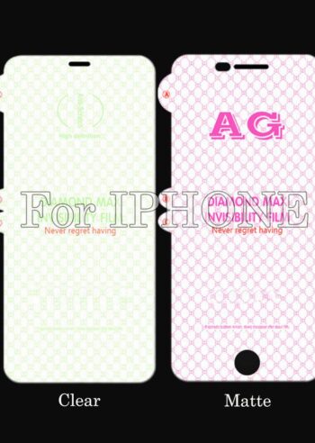 100pcs For IPHONE Hydrygel Film Clear/Matte/Front/Back Screen Protector JGM 0-1-3