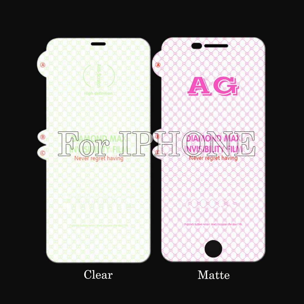 100pcs For IPHONE Hydrygel Film Clear/Matte/Front/Back Screen Protector JGM 0-1-3