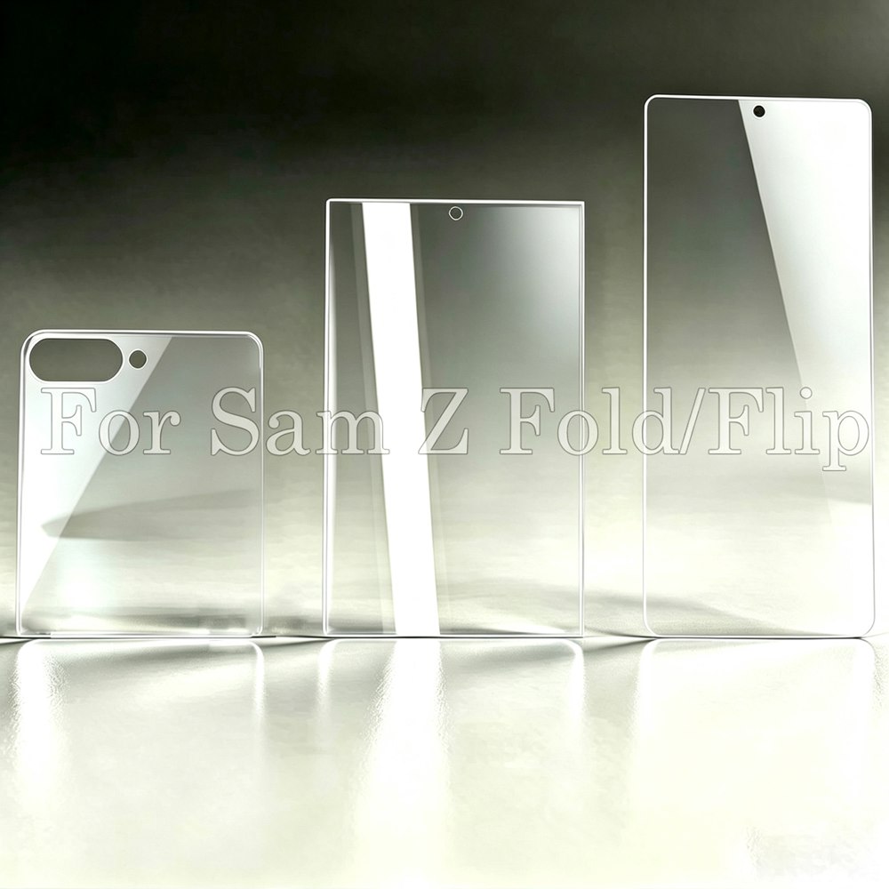 50pcs For Samsung Z Fold/Flip Series 3D Big Curved Ultra-HD Clear Tempered Glass KT 0-8-5