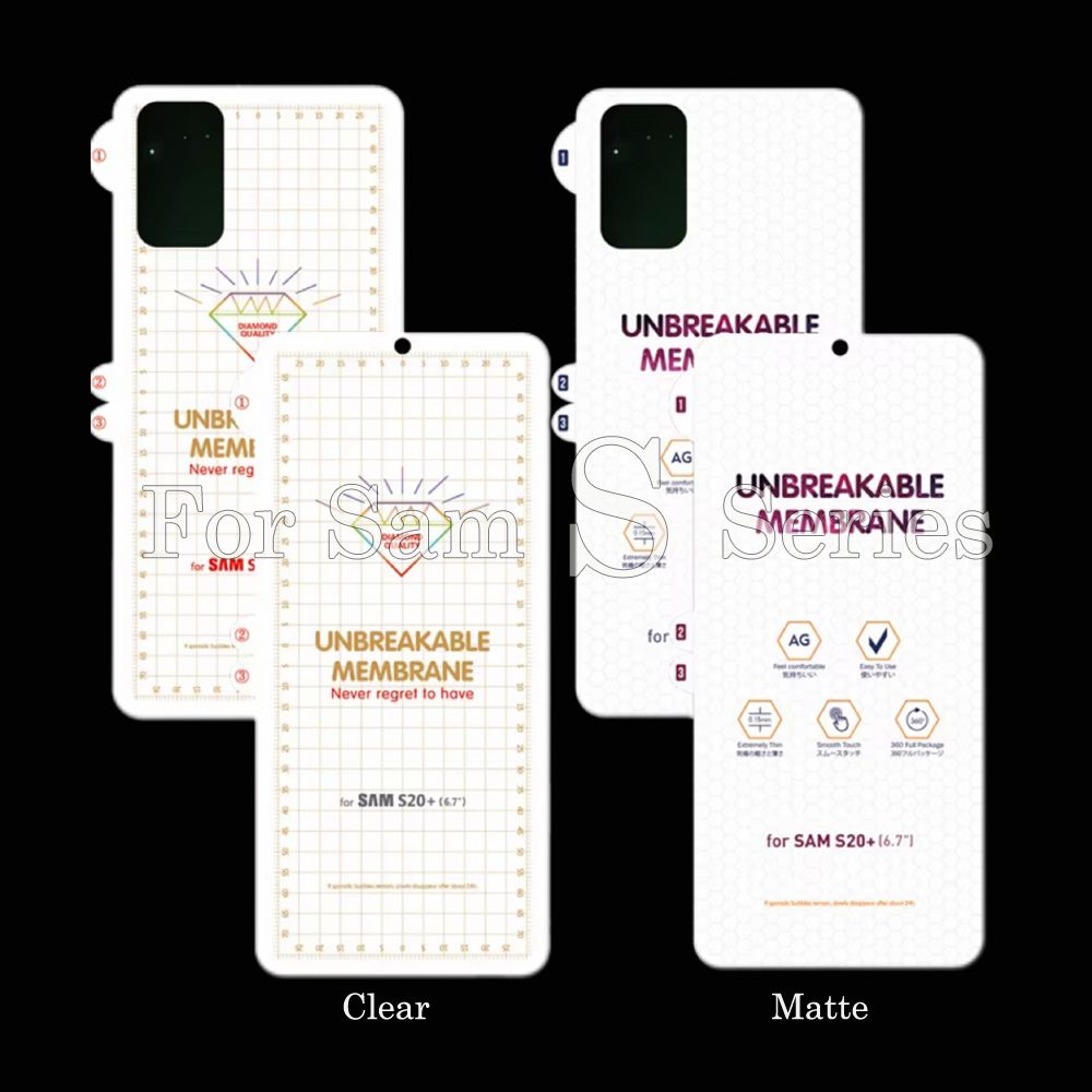 100pcs For Samsung S Series TOP Quality Hydrygel Film Clear/Matte/Front/Back Screen Protector JGM 2-2-0