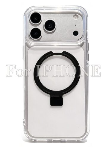 20pcs For IPHONE Acrylic +TPU Anti Shock Magsafe Case With Metal Kickstand BC-YUK 2-6-0